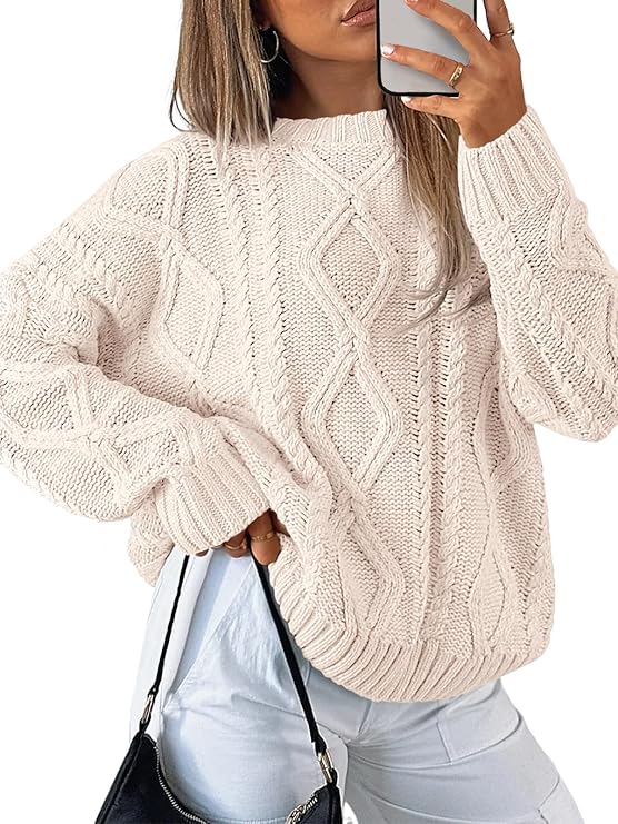 Women's Oversized Cable Knit Sweaters